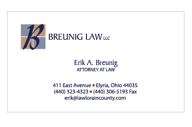 Eric Bruenig's Business Card